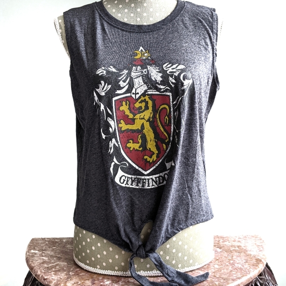 HARRY POTTER Gryffindor Cotton Blend Crop Top - Picture 2 of 9